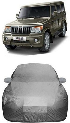 SnehaSales Car Cover For Mahindra Bolero (With Mirror Pockets)(Grey)