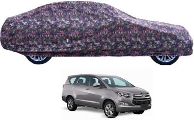 Auto Hub Car Cover For Toyota Innova Crysta (With Mirror Pockets)(Green)