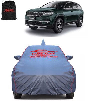 FAMEXON Car Cover For Jeep Meridian (With Mirror Pockets)(Grey)