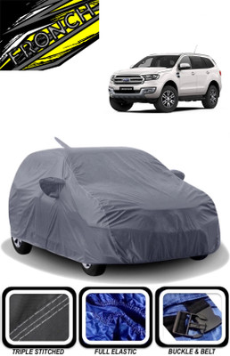 FRONCH Car Cover For Ford Endeavour, Endeavour 2.2 Titanium AT 4X2 (With Mirror Pockets)(Grey)