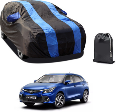 CODOKI Car Cover For Toyota Glanza G Hybrid (With Mirror Pockets)(Blue)