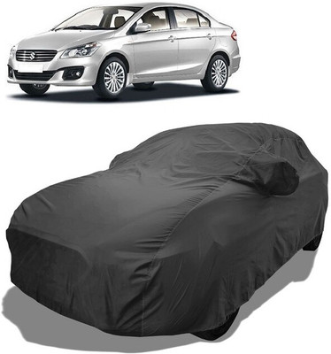 Coxtor Car Cover For Maruti Suzuki Ciaz VDi Plus SHVS (With Mirror Pockets)(Grey)