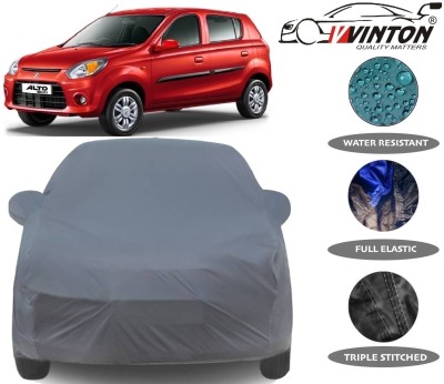 V VINTON Car Cover For Maruti Suzuki Alto 800 (With Mirror Pockets)(Grey)