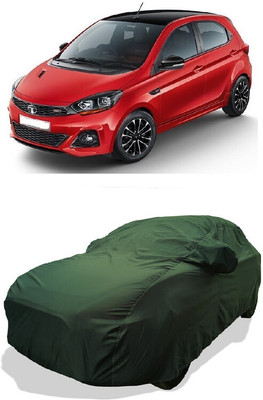 Coxtor Car Cover For Tata Tiago JTP (With Mirror Pockets)(Green)