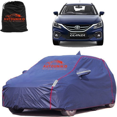 autouniko Car Cover For Toyota Glanza, Glanza G CVT Petrol, Glanza V, Glanza V CVT Petrol (With Mirror Pockets)(Black, Yellow)