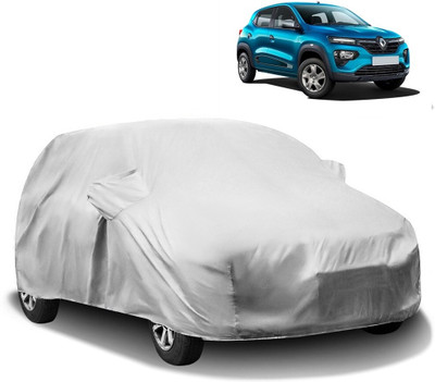 HMS Car Cover For Renault Kwid (With Mirror Pockets)(Silver)