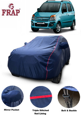 Frap Car Cover For Maruti Suzuki WagonR (With Mirror Pockets)(Blue, For 2004, 2005, 2006, 2007, 2008, 2009 Models)