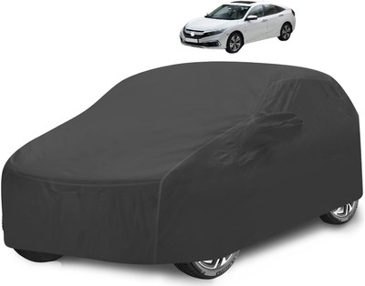 Caronix Car Cover For Honda Civic (With Mirror Pockets)(Grey)