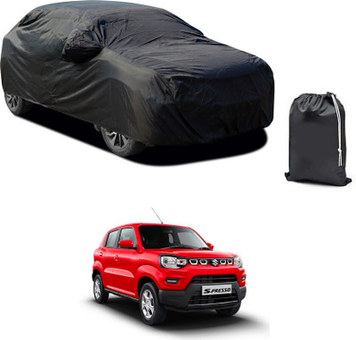 GOSHIV-car and bike accessories Car Cover For Maruti Suzuki S-Presso (With Mirror Pockets)(Black)