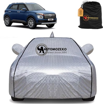 SPMOTIVE Car Cover For Hyundai Venue (With Mirror Pockets)(Silver)