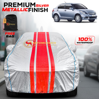 AUTOMOZEXO Car Cover For Maruti Swift Dzire (With Mirror Pockets)(Silver)
