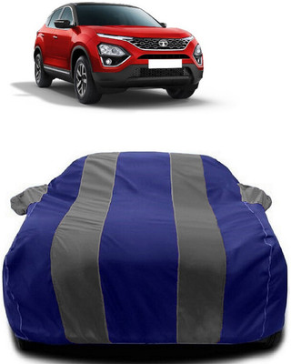 Autoprime Car Cover For Tata Harrier (With Mirror Pockets)(Grey, Blue)