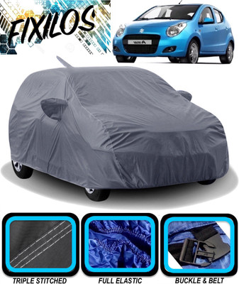 FIXILOS Car Cover For Maruti Suzuki A-Star (With Mirror Pockets)(Grey)