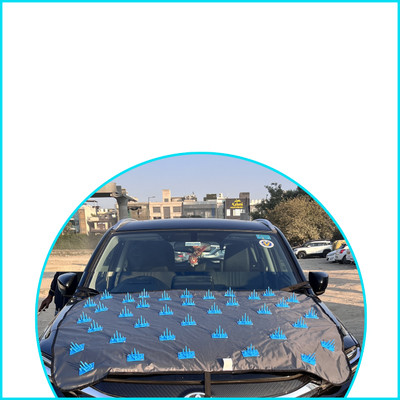 FAMEXON Car Cover For Mahindra Thar (Without Mirror Pockets)(Grey)
