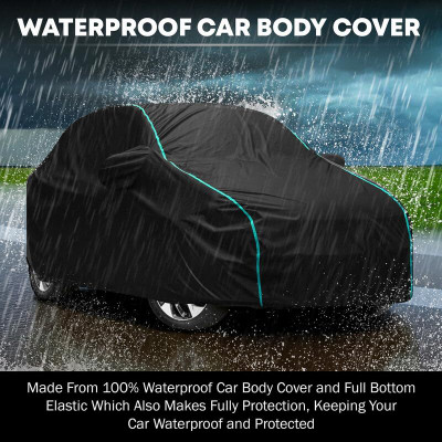 LUBANAZ Car Cover For Maruti Suzuki Baleno, Baleno Lxi, Baleno Vxi, Baleno ZXi, Baleno 1.2 Alpha, Baleno 1.6i (With Mirror Pockets)(Black, Blue)