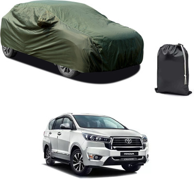 PAGORA Car Cover For Toyota Innova Crysta (With Mirror Pockets)(Green)