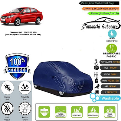 Tamanchi Autocare Car Cover For Chevrolet Sail 1.3TCDi LT ABS(Blue)