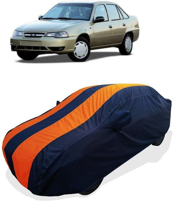 Coxtor Car Cover For Daewoo Nexia DOCH 1.5L (With Mirror Pockets)(Orange)