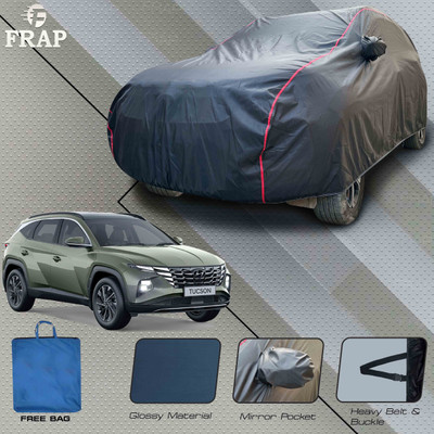 Frap Car Cover For Hyundai Tucson, Tucson Facelift, Tucson Executive 2WD, Tucson Executive 4WD (With Mirror Pockets)(Grey, Red)