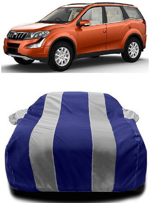 Autoprime Car Cover For Mahindra XUV500 W6 1.99 mHawk (With Mirror Pockets)(White, Blue)