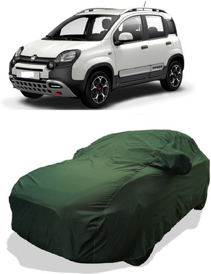 Coxtor Car Cover For Fiat Panda (With Mirror Pockets)(Green)