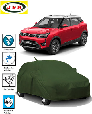 J S R Car Cover For Mahindra XUV 300 (With Mirror Pockets)(Green)