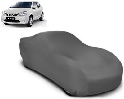 Javatech Car Cover For Toyota Etios Liva (With Mirror Pockets)(Grey)