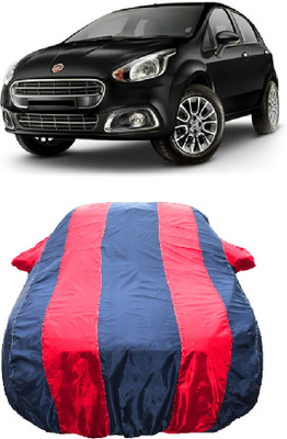 Wegather Car Cover For Fiat Punto Evo (With Mirror Pockets)(Red)
