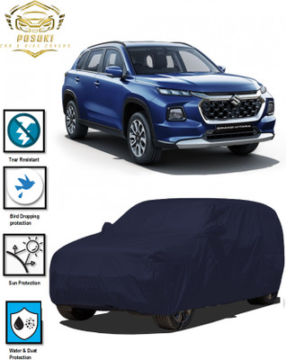 POSUKI Car Cover For Maruti Suzuki Grand Vitara (With Mirror Pockets)(Blue)
