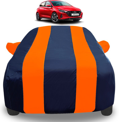 Amanzo Car Cover For Hyundai i20 Sportz (With Mirror Pockets)(Orange)