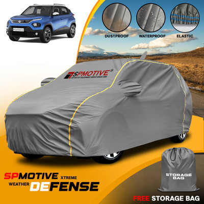 SPMOTIVE Car Cover For Tata Punch (With Mirror Pockets)(Grey)