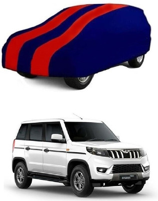 prajapati Car Cover For Mahindra Bolero LX NON AC BS3 (Without Mirror Pockets)(Red, Blue)