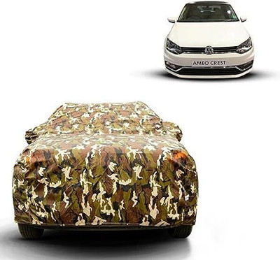 High Life Car Cover For Volkswagen Ameo (With Mirror Pockets)(Green)