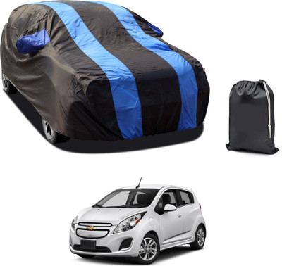 PAGORA Car Cover For Chevrolet Spark (With Mirror Pockets)(Blue)