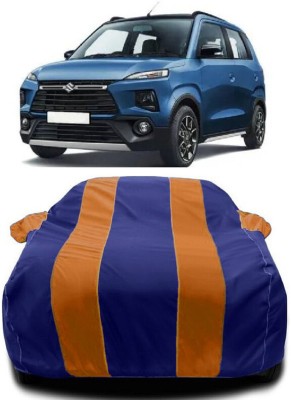 Autoprime Car Cover For Maruti Suzuki XL5 (With Mirror Pockets)(Orange, Blue)