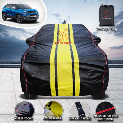 SRP PRODUCT Car Cover For Tata Punch (With Mirror Pockets)(Black, Yellow, For 2021, 2022, 2023, 2024 Models)