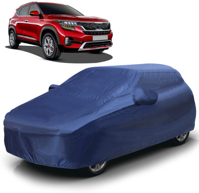AUTOGUYS Car Cover For Kia SELTOS (With Mirror Pockets)(Blue)