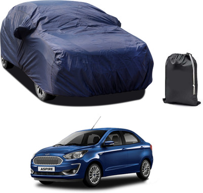 PAGORA Car Cover For Ford Figo Aspire (With Mirror Pockets)(Blue)