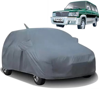 R Rayvin Star Car Cover For Toyota Qualis (With Mirror Pockets)(Multicolor)