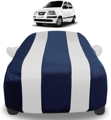 Amanzo Car Cover For Hyundai Santro Xing (With Mirror Pockets)(Silver)