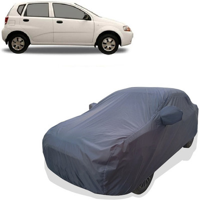 Tricway Car Cover For Chevrolet Aveo Uva 1.2 LS (With Mirror Pockets)(Grey)