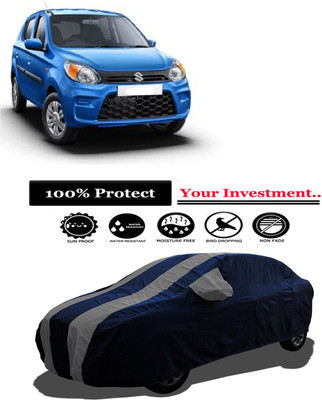 Amexride Car Cover For Maruti Suzuki Alto 800 LXI Opt Petrol (With Mirror Pockets)(Grey)