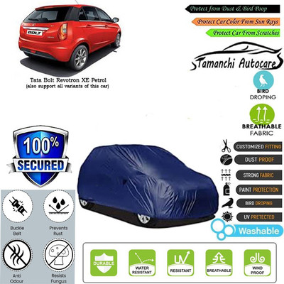 Tamanchi Autocare Car Cover For Tata Bolt Revotron XE Petrol(Blue)