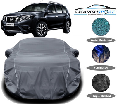 Swarish Car Cover For Nissan Terrano (With Mirror Pockets)(Multicolor)