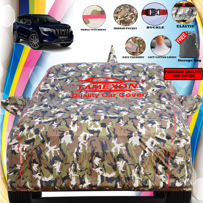 FAMEXON Car Cover For Mahindra XUV 700 (With Mirror Pockets)(Multicolor)