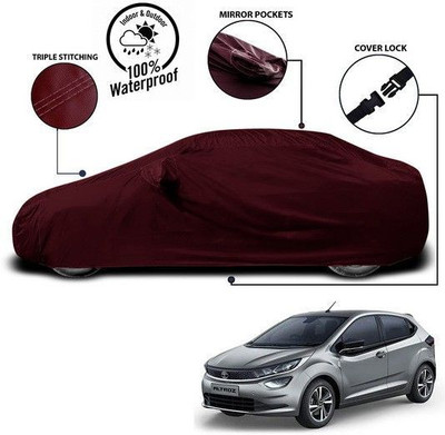 ANTHUB Car Cover For Tata Altroz (With Mirror Pockets)(Red)
