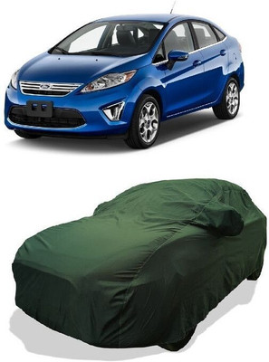 QLAX Car Cover For Maruti Fiesta (With Mirror Pockets)(Green)