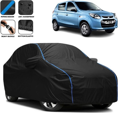 Amikan Car Cover For Maruti Suzuki Alto, Alto 800, Alto 800 LX, Universal For Car (With Mirror Pockets)(Black)