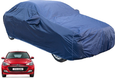 Auto Hub Car Cover For Hyundai Elite i20 (With Mirror Pockets)(Blue)