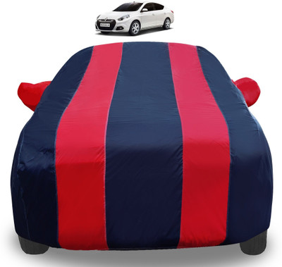 Auto Hub Car Cover For Renault Scala (With Mirror Pockets)(Red)